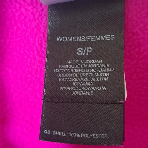 The North Face Hot Pink Fleece Quarter Zip Pullover Jacket Tall Activewear Cozy - Picture 5 of 10